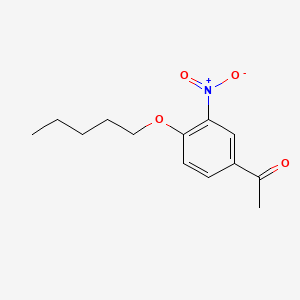 Ethanone, 1-(3-nitro-4-(pentyloxy)phenyl)-