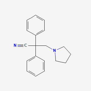 2,2-Diphenyl-3-(1-pyrrolidino)propionitrile