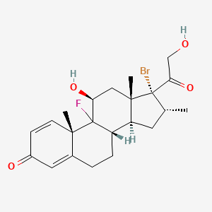 17-Bromo-9-fluoro-11beta,21-dihydroxy-16alpha-methylpregna-1,4-diene-3,20-dione