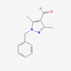 molecular formula C13H14N2O B1268773 1-苄基-3,5-二甲基-1H-吡唑-4-甲醛 CAS No. 2644-94-2