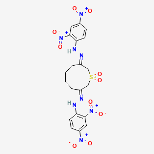 3,8-Thionanedione bis((2,4-bis(hydroxy(oxido)amino)phenyl)hydrazone) 1,1-dioxide