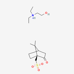 Diethyl(2-hydroxyethyl)ammonium (1S)-2-oxobornane-10-sulphonate