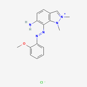 6-Amino-7-((2-methoxyphenyl)azo)-1,2-dimethyl-1H-indazolium chloride