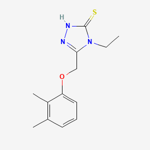 molecular formula C13H17N3OS B1268782 5-[(2,3-二甲基苯氧基)甲基]-4-乙基-4H-1,2,4-三唑-3-硫醇 CAS No. 669705-44-6