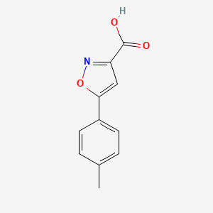 molecular formula C11H9NO3 B1268783 5-(4-甲苯基)异恶唑-3-羧酸 CAS No. 33282-21-2