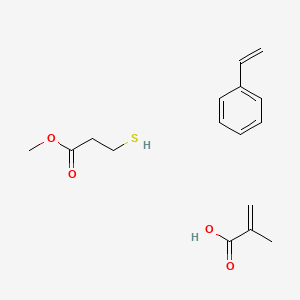 2-Propenoic acid, 2-methyl-, telomer with ethenylbenzene and methyl 3-mercaptopropanoate