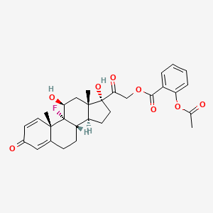 9-Fluoro-11beta,17,21-trihydroxypregna-1,4-diene-3,20-dione 21-acetylsalicylate