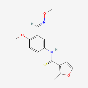 3-Furancarbothioamide, N-(4-methoxy-3-((methoxyimino)methyl)phenyl)-2-methyl-