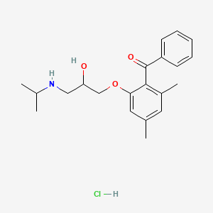 [2-[2-Hydroxy-3-(propan-2-ylamino)propoxy]-4,6-dimethylphenyl]-phenylmethanone;hydrochloride