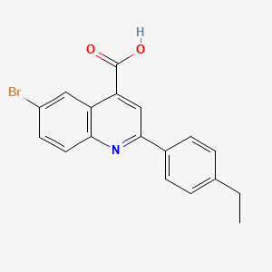 B1268798 6-Bromo-2-(4-ethylphenyl)quinoline-4-carboxylic acid CAS No. 350998-45-7