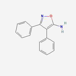 molecular formula C15H12N2O B1268803 3,4-二苯基异噁唑-5-胺 CAS No. 52392-73-1