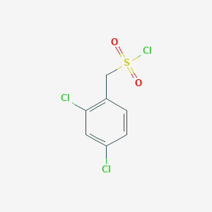molecular formula C7H5Cl3O2S B1268808 (2,4-二氯苯基)甲磺酰氯 CAS No. 88691-50-3