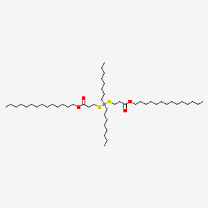 Tetradecyl 5,5-dioctyl-9-oxo-10-oxa-4,6-dithia-5-stannatetracosanoate