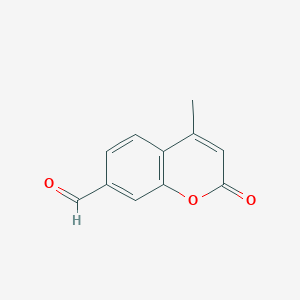 molecular formula C11H8O3 B1268809 4-甲基-2-氧代-2H-香豆素-7-甲醛 CAS No. 53183-53-2