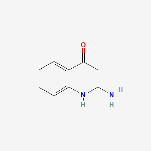 molecular formula C9H8N2O B1268810 4-喹啉醇，2-氨基- CAS No. 42712-64-1