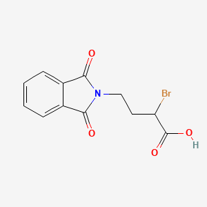 molecular formula C12H10BrNO4 B1268812 2-溴-4-(1,3-二氧代异吲哚啉-2-基)丁酸 CAS No. 35197-64-9