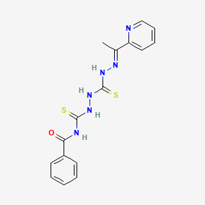 Carbonothioic dihydrazide, N''-((benzoylamino)thioxomethyl)-N'''-((1E)-1-(2-pyridinyl)ethylidene)-