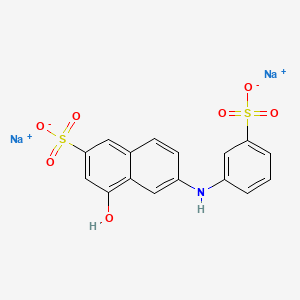 4-Hydroxy-6-(3-sulphoanilino)naphthalene-2-sulphonic acid, sodium salt