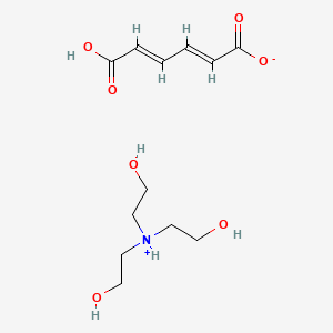 Tris(2-hydroxyethyl)ammonium hydrogen (E,E)-hexa-2,4-dienedioate