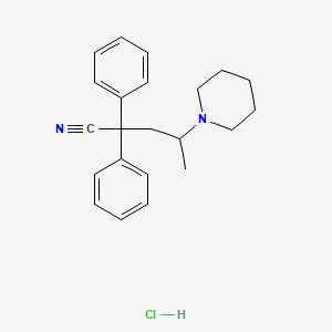 gamma-Methyl-alpha,alpha-diphenylpiperidine-1-butyronitrile monohydrochloride