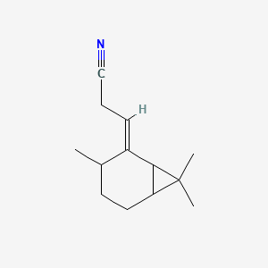 3-(3,7,7-Trimethylbicyclo(4.1.0)hept-2-ylidene)propiononitrile