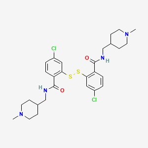 2,2'-Dithiobis(4-chloro-N-((1-methyl-4-piperidyl)methyl)benzamide)