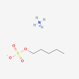 molecular formula C5H15NO4S B12688371 Ammonium pentyl sulphate CAS No. 93982-33-3