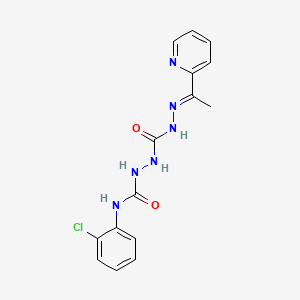 Carbonic dihydrazide, N''-(((2-chlorophenyl)amino)carbonyl)-N'''-((1E)-1-(2-pyridinyl)ethylidene)-