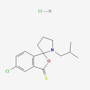 Spiro(benzo(c)thiophene-1(3H),2'-pyrrolidin)-3-one, 5-chloro-1'-(2-methylpropyl)-, hydrochloride