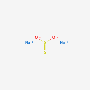 molecular formula Na2O2S2 B12688686 Sodium thiosulfite anhydrous CAS No. 133413-26-0