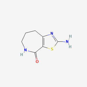 molecular formula C7H9N3OS B1268876 2-氨基-5,6,7,8-四氢-4H-噻唑并[5,4-c]氮杂环-4-酮 CAS No. 155778-36-2