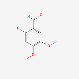 molecular formula C9H9FO3 B1268883 2-Fluoro-4,5-dimethoxybenzaldehyde CAS No. 71924-62-4