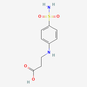 molecular formula C9H12N2O4S B1268885 3-[(4-Sulfamoylphenyl)amino]propanoic acid 