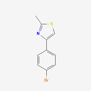 molecular formula C10H8BrNS B1268894 4-(4-Bromophenyl)-2-methyl-1,3-thiazole CAS No. 66047-74-3