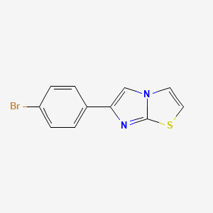 molecular formula C11H7BrN2S B1268897 6-(4-溴苯基)咪唑并[2,1-b]噻唑 CAS No. 7120-13-0