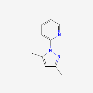 molecular formula C10H11N3 B1268907 2-(3,5-二甲基-1H-吡唑-1-基)吡啶 CAS No. 21018-71-3