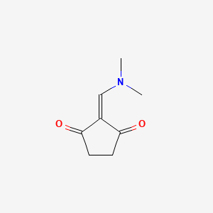molecular formula C8H11NO2 B1268928 2-[(二甲氨基)亚甲基]环戊烷-1,3-二酮 CAS No. 85302-06-3