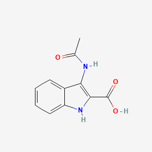 molecular formula C11H10N2O3 B1268932 3-乙酰氨基-1H-吲哚-2-甲酸 CAS No. 56545-53-0