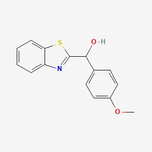B1268940 Benzo[D]thiazol-2-YL(4-methoxyphenyl)methanol CAS No. 413606-87-8