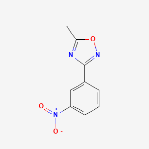 molecular formula C9H7N3O3 B1268961 5-甲基-3-(3-硝基苯基)-1,2,4-噁二唑 CAS No. 25283-98-1
