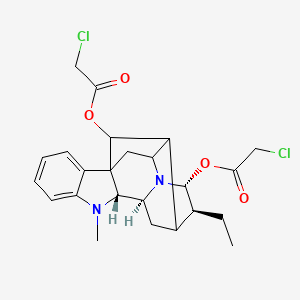 [(9R,10S,13S,14R)-14-(2-chloroacetyl)oxy-13-ethyl-8-methyl-8,15-diazahexacyclo[14.2.1.01,9.02,7.010,15.012,17]nonadeca-2,4,6-trien-18-yl] 2-chloroacetate