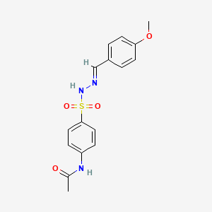 N-(4-((2-(4-Methoxybenzylidene)hydrazino)sulfonyl)phenyl)acetamide