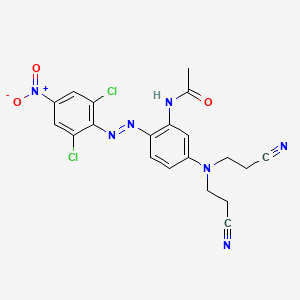 5'-(Bis(2-cyanoethyl)amino)-2'-((2,6-dichloro-4-nitrophenyl)azo)acetanilide