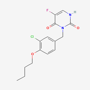 Uracil, 3-(4-butoxy-3-chlorobenzyl)-5-fluoro-