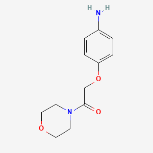 B1268967 2-(4-Aminophenoxy)-1-morpholinoethanone CAS No. 76870-09-2