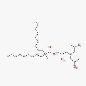 3-[Bis(2-hydroxypropyl)amino]-2-hydroxypropyl 2-methyl-2-nonylundecanoate