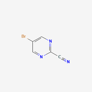molecular formula C5H2BrN3 B1268970 5-溴嘧啶-2-腈 CAS No. 38275-57-9