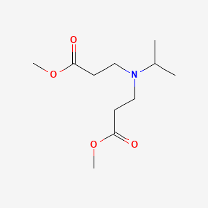 molecular formula C11H21NO4 B12689726 Methyl N-(isopropyl)-N-(3-methoxy-3-oxopropyl)-beta-alaninate CAS No. 83732-55-2