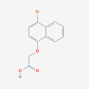 molecular formula C12H9BrO3 B1268974 2-((4-溴萘-1-基)氧基)乙酸 CAS No. 82746-69-8