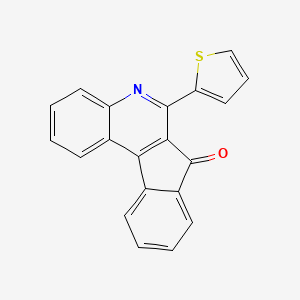 7H-Indeno(2,1-c)quinolin-7-one, 6-(2-thienyl)-